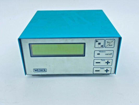 WEBER W9000 CONTROL UNIT VERSION 5.50 - KLR Automation