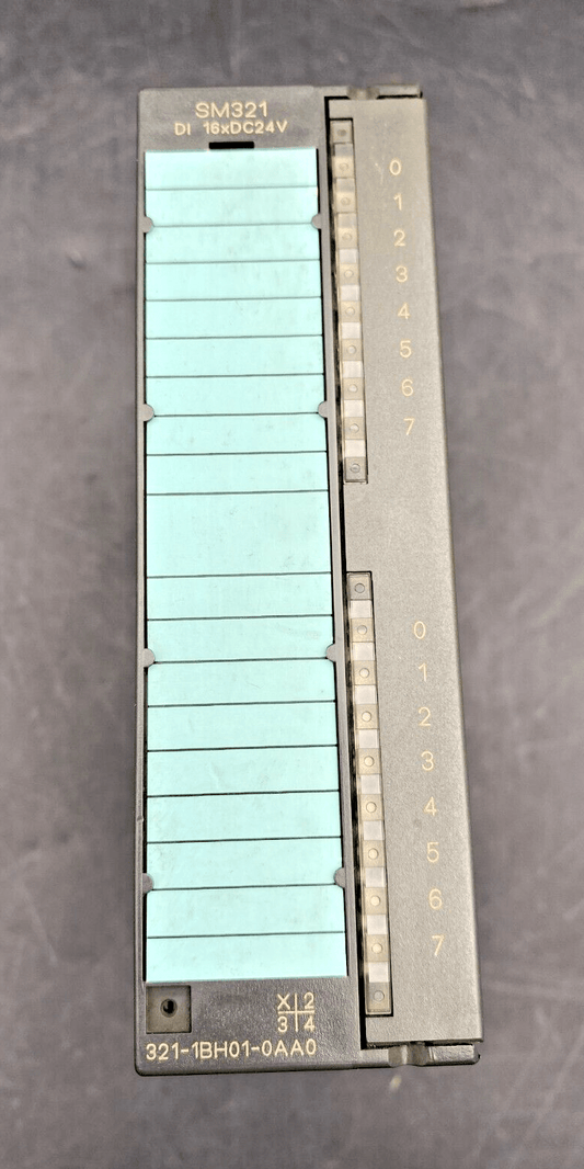 SIEMENS SIMATIC SM321 6ES7 321 - 1BH01 - 0AA0 E - S 01 DIGITAL INPUT MODULE - KLR Automation
