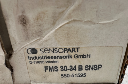 SENSOPART FMS 30-34 B SNSP 550-51595 PROXIMITY SENSOR