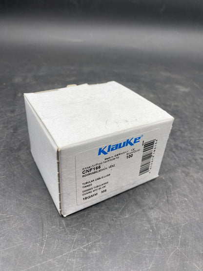 KLAUKE CNF166 TUBULAR CABLE LUGS 16QMM M6 BOX OF 100