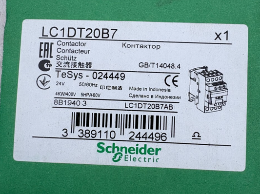 SCHNEIDER ELECTRIC CONTACTEUR LC1DT20B7 x1