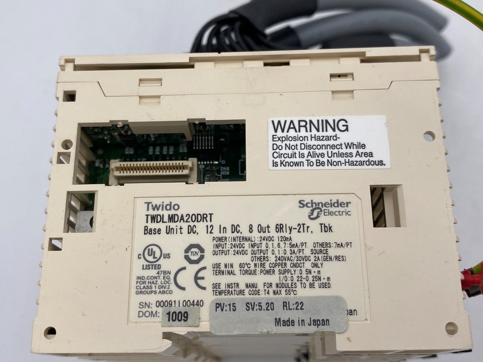 Schneider Electric - PLC base Twido twdnoz485d TM2DDI16DT TWDLMDA20DRT - KLR Automation