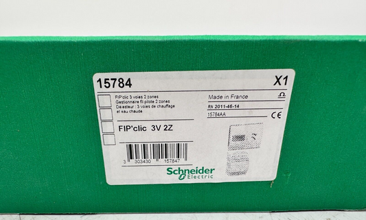 SCHNEIDER ELECTRIC 15784 FIP CLIC 3V 2Z GESTIONNAIRE FIL PILOTE 2 ZONES