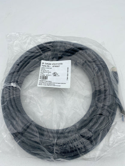 678057 LEUZE CONNECTOR CABLE, M12, FEMALE, STRAIGHT, 5 PIN, A CODED, 15M PUR CAB