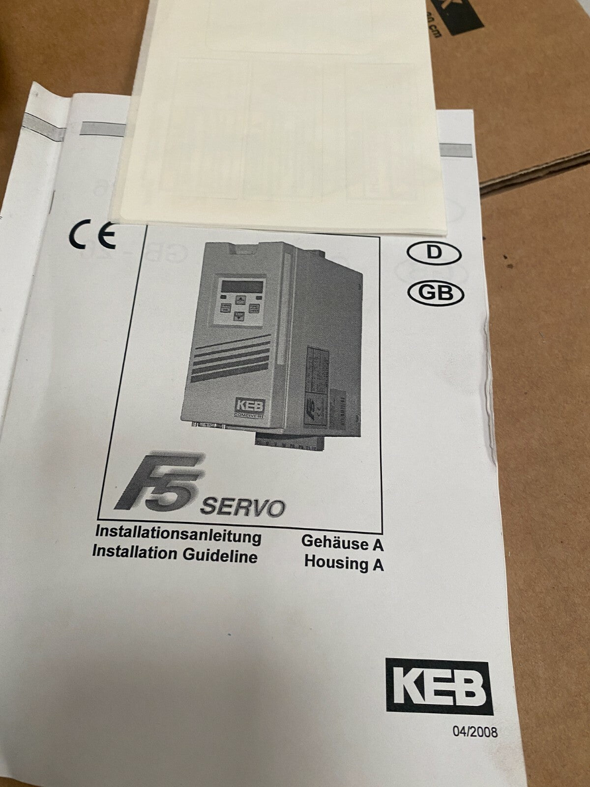 KEB Servo Drive F5 05.F5.S1A - 2E2A 05F5S1A - 2E2A OLD STOCK NEW - KLR Automation