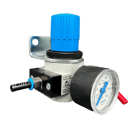 FESTO 8003637 + 159624 BASIC VALVE + GAUGE PRESSURE - KLR Automation
