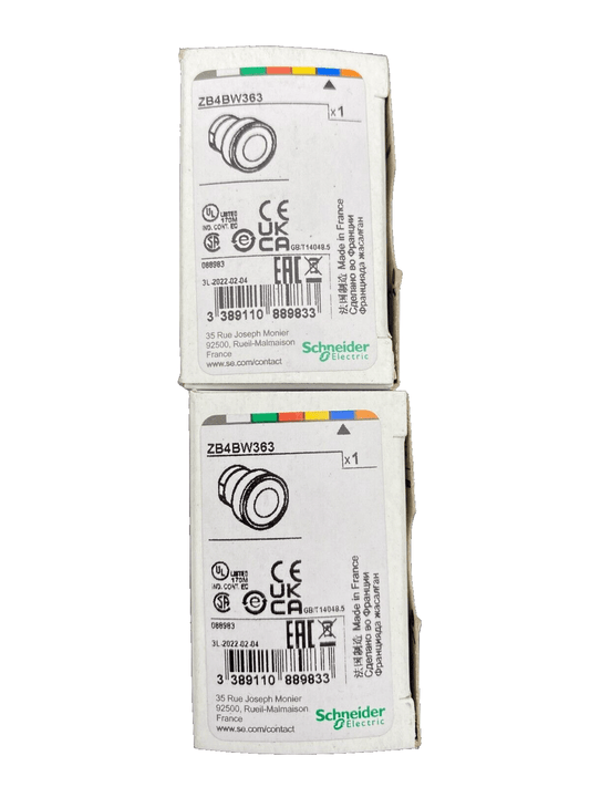 SCHNEIDER ELECTRIC ZB4BW363 BOUTON POUSSOIR BLEU x8pc - KLR Automation