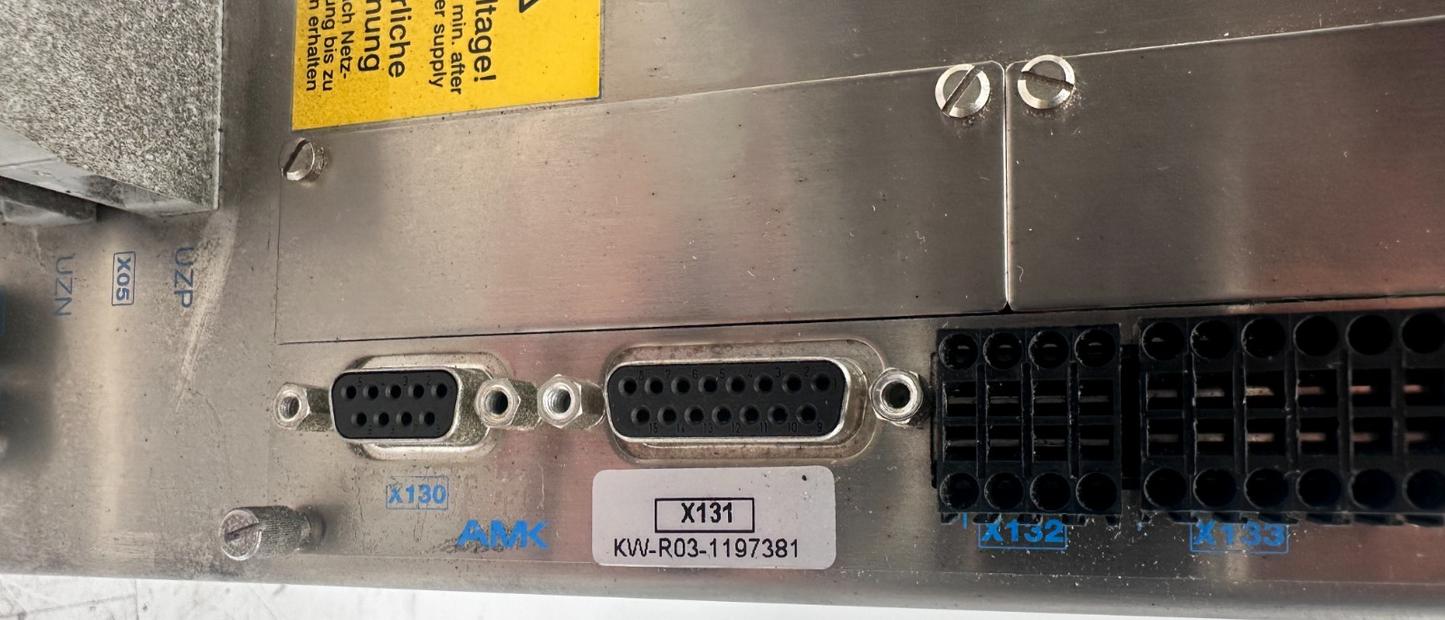 AMK AMKASYN KW 10 10kVA AVEC KW-R03 VERSION 03.21 SERVODRIVE