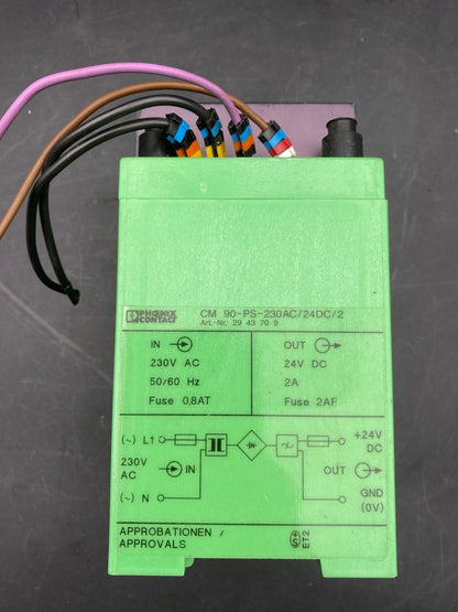 PHOENIX CONTACT CM 90 - PS - 230AC/24DC/2 2943709 POWER SUPPLY - KLR Automation