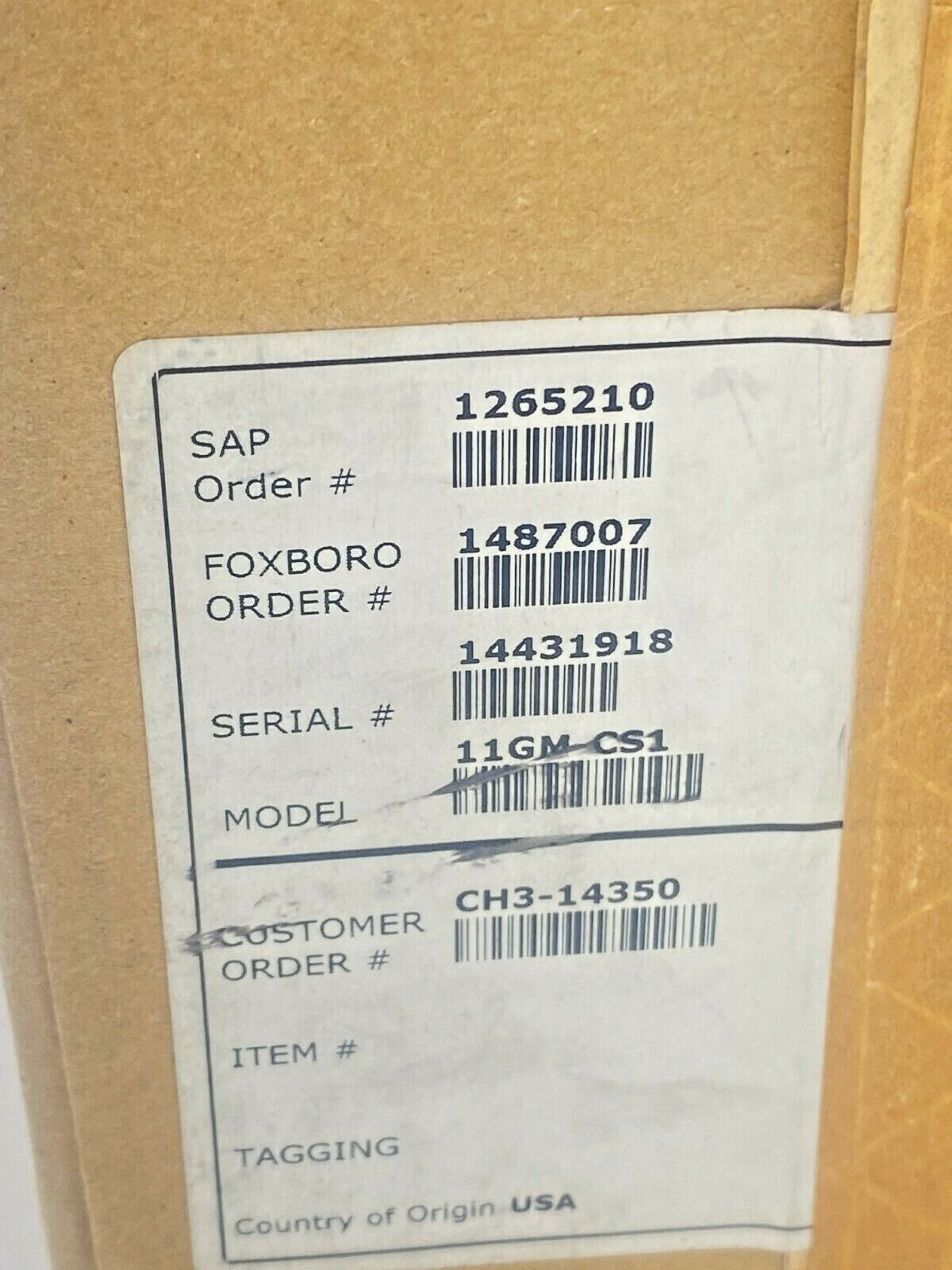 Pneumatic Transmitter - FOXBORO INVENSYS ECKARDT 11GM-CS1 14431918 11GM