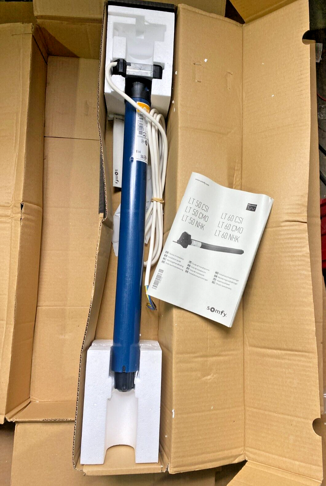 1pc x SOMFY LT 50 CSI LT JET 10/17 CSI VVF 2.5m WIRED TECHNOLOGY ROLLER SHUTTER