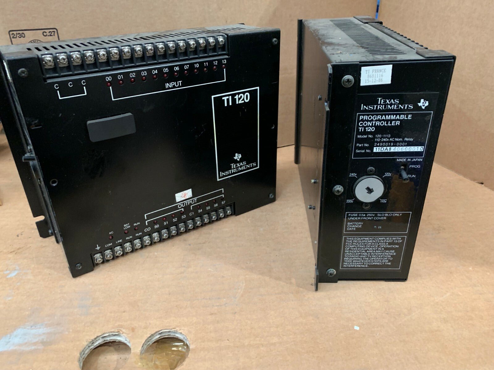 1 x Texas instruments plc 120 - 1113 nsfp 1201113 TI 120 Controller - KLR Automation