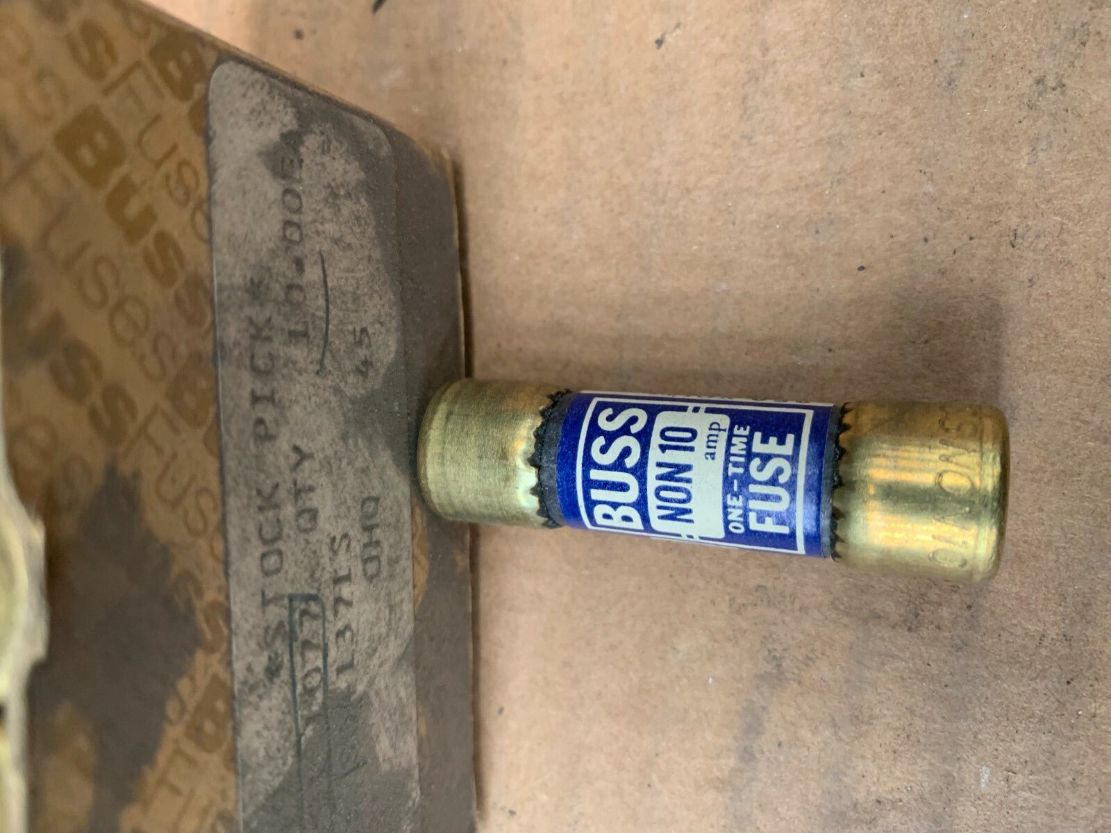 NEW 10 X NON - 6 & 10 x NON - 10 ONE - TIME BUSS FUSES 250V - KLR Automation