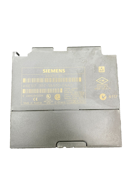 SIEMENS SIMATIC S7 6ES7307-1BA00-0AA0 PS307