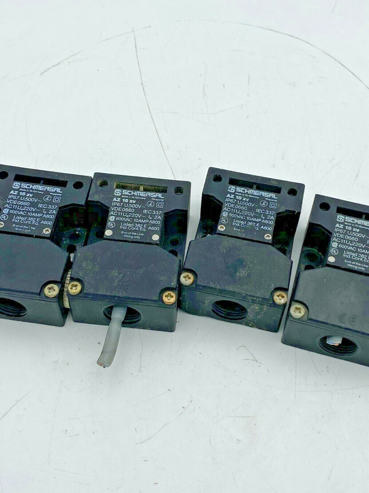 8pc x Schmersal Sécurité Verrouillage Interrupteur, AZ 15 zv , Sans Clé, Utilisé - KLR Automation