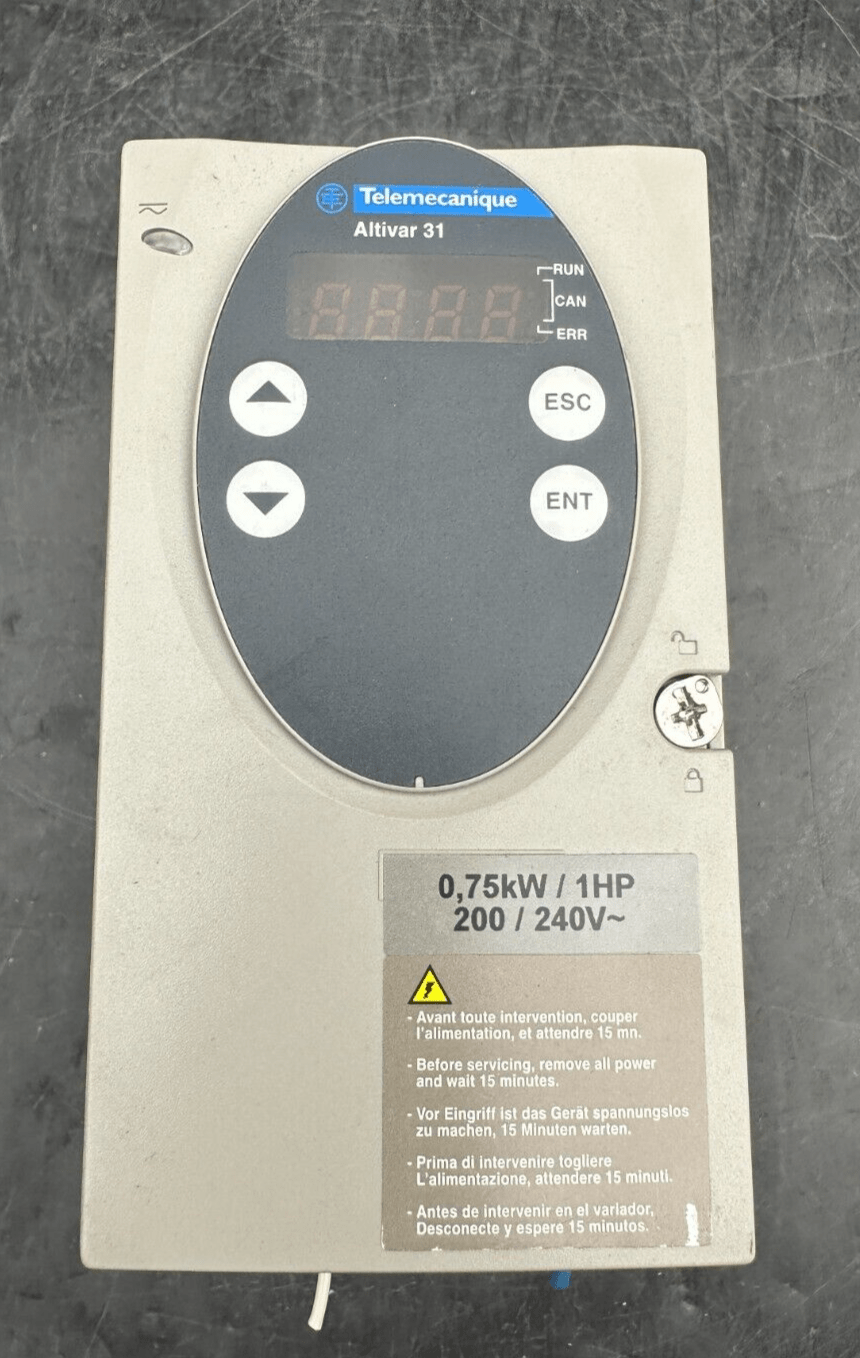 TELEMECANIQUE ATV31H075M2 ALTIVAR 31 V1.7 0.75kW/1HP - KLR Automation