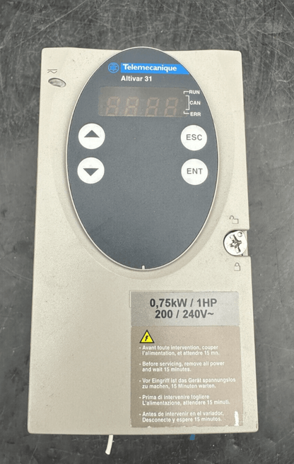 TELEMECANIQUE ATV31H075M2 ALTIVAR 31 V1.7 0.75kW/1HP - KLR Automation