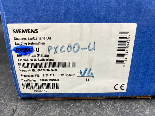 SIEMENS PXC00 - U AUTOMATION STATION - KLR Automation