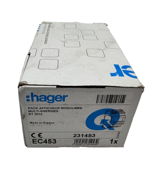 HAGER 231453 EC453 PACK AFFICHEUR MODULAIRE MULTI-ENERGIES RT 2012