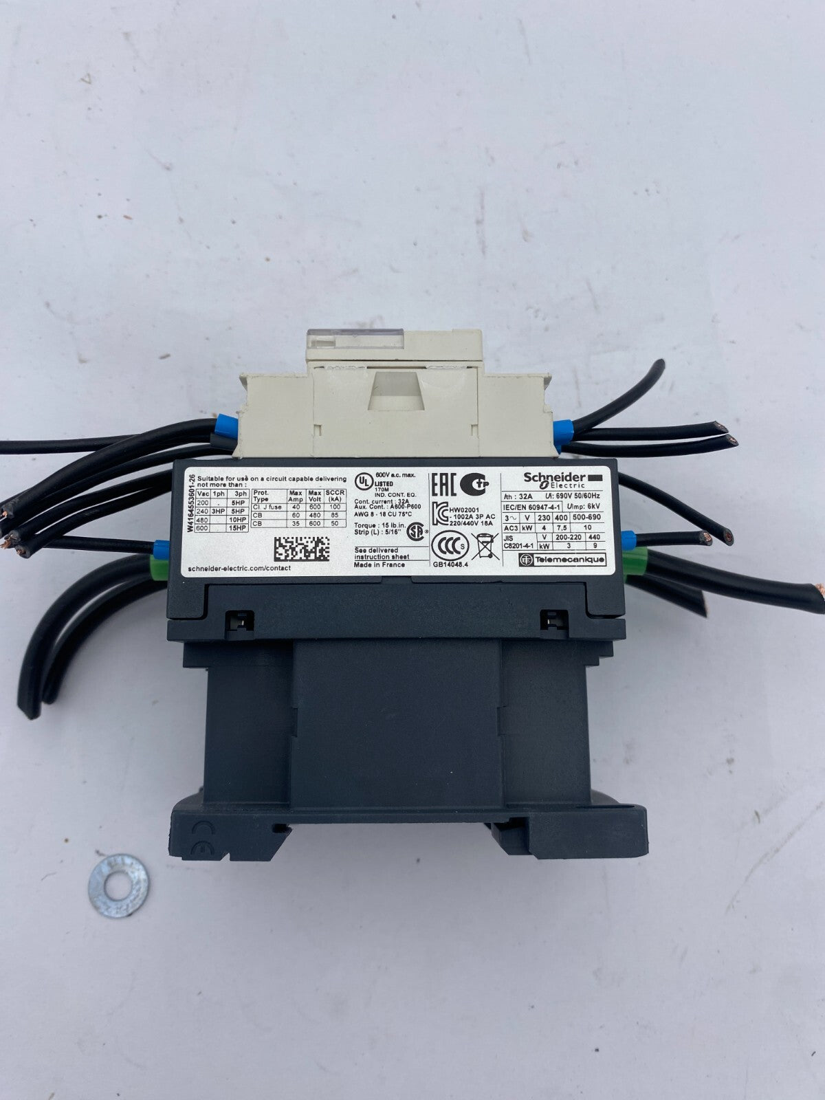 LOT OF 2 SCHNEIDER ELECTRIC LC1 D18 THREE PHASE CONTACTOR - KLR Automation