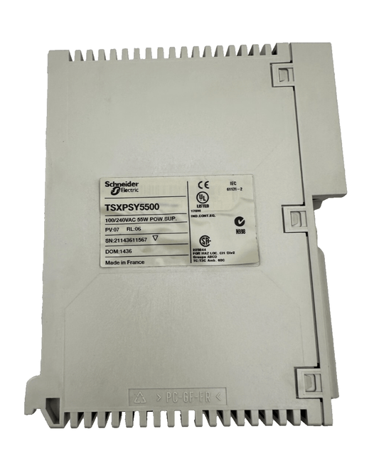 SCHNEIDER ELECTRIC TSXPSY5500 PV 07 RL 06 POWER SUPPLY - KLR Automation