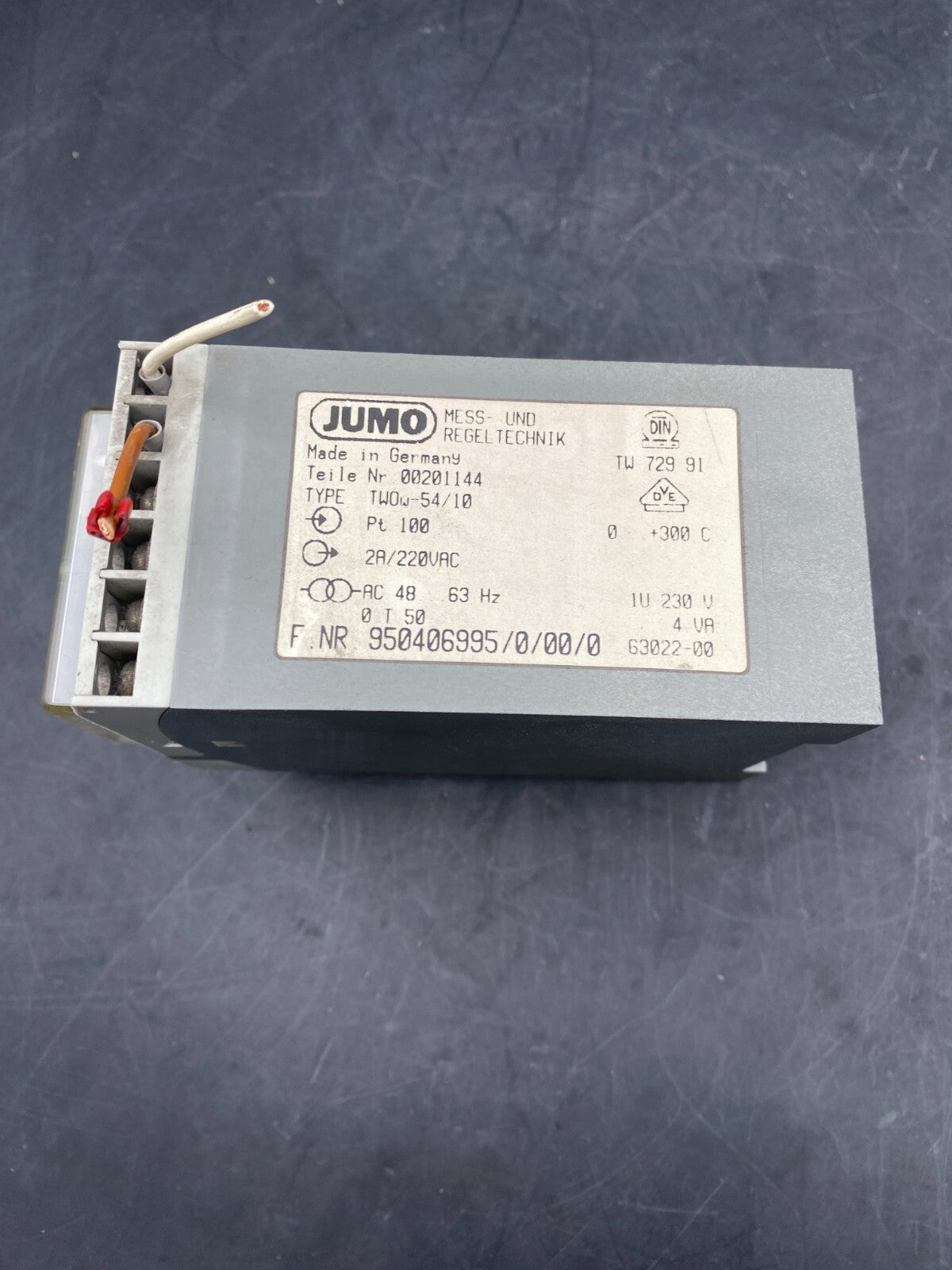 1pc x JUMO TWOW54/10 TEMPERATURE CONTROLLER - KLR Automation