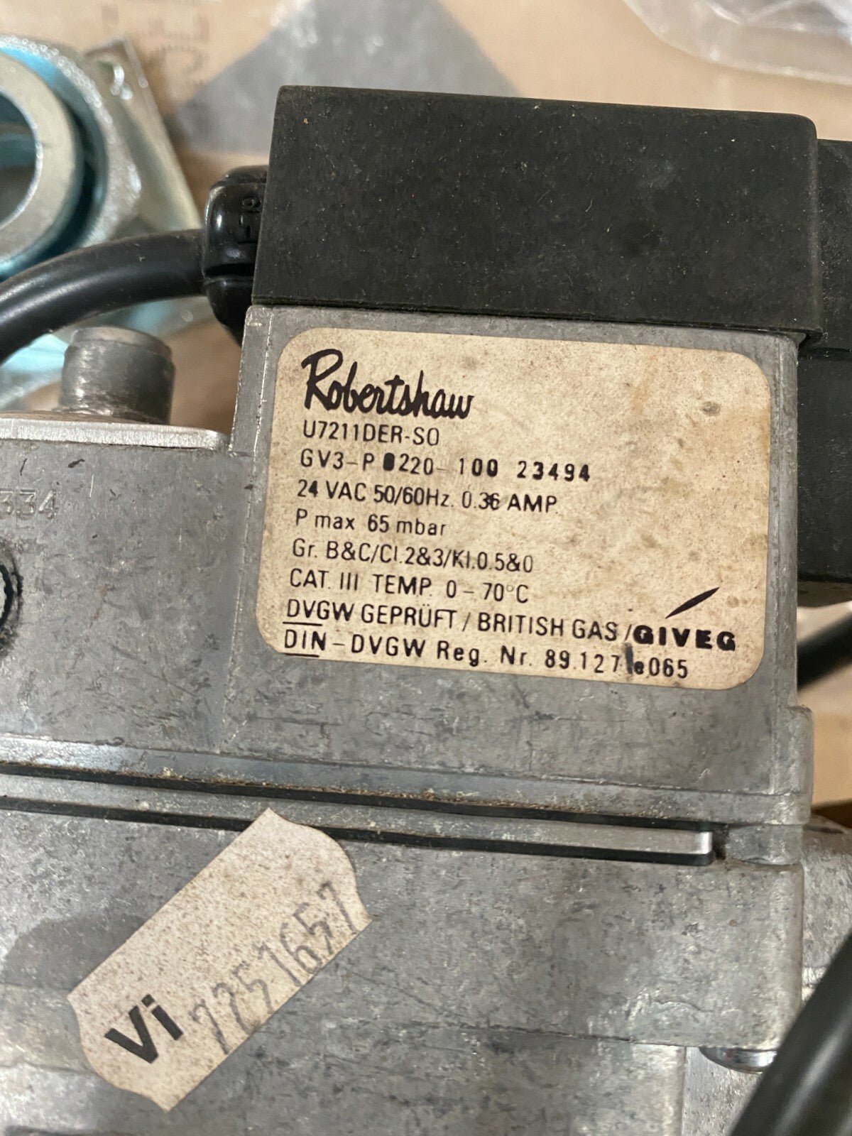 Robertshaw Gasregler U7211 DER U7211DER Viessmann rexola trimatik - KLR Automation
