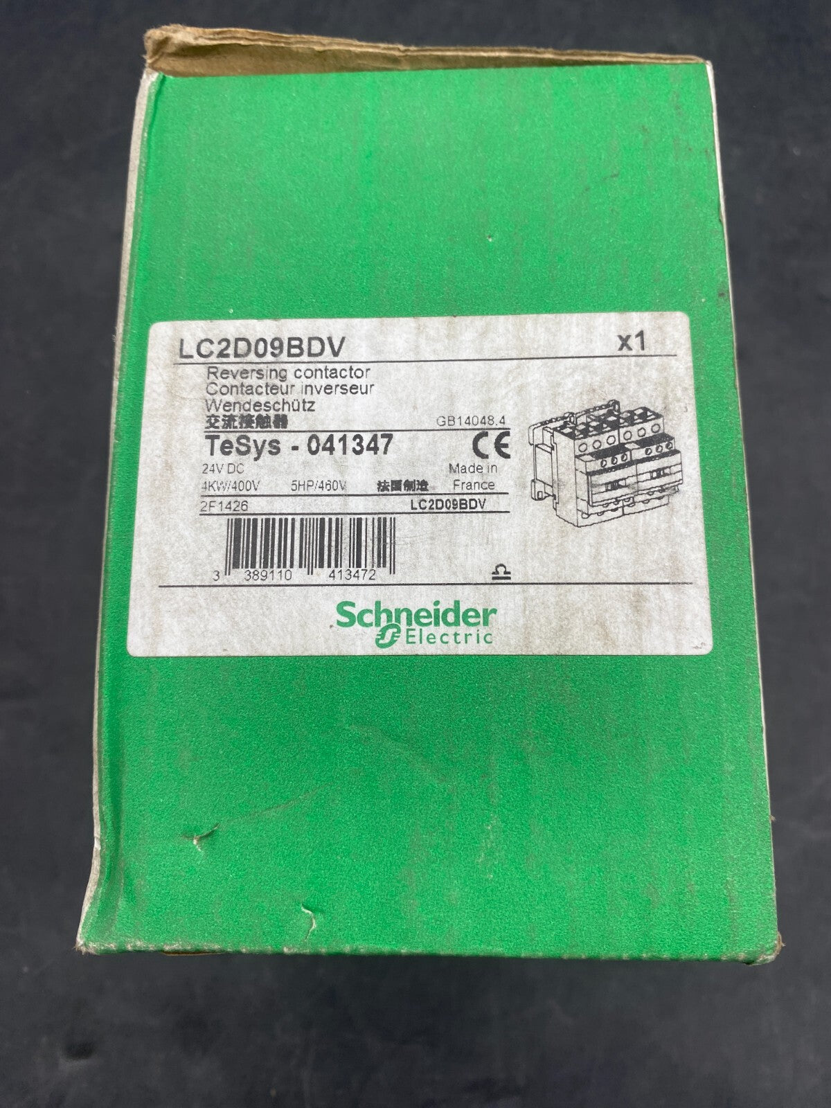 SCHNEIDER ELECTRIC LC2D09BDV REVERSING CONTACTOR