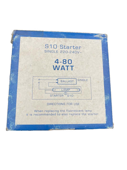 SUPER LONG LIFE S10 TL STARTER SINGLE 220-240V 4-80WN x25pc