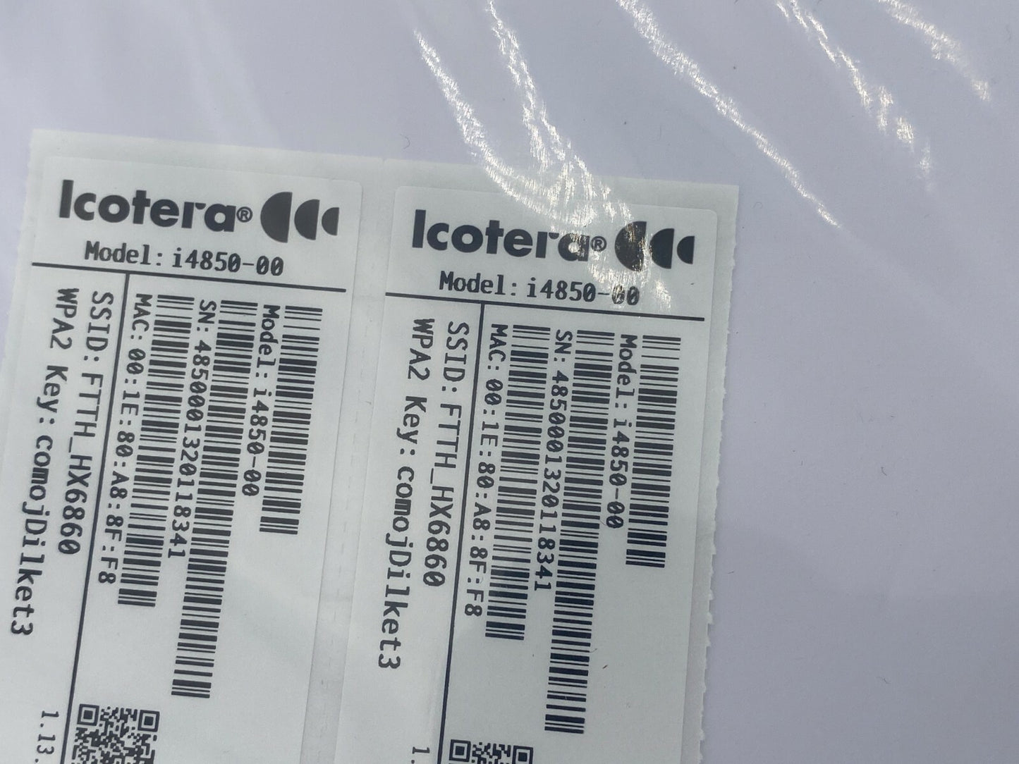 Icotera RESIDENTIAL WI-FI 5 ETHERNET ROUTER - i4850 Series I4850-00