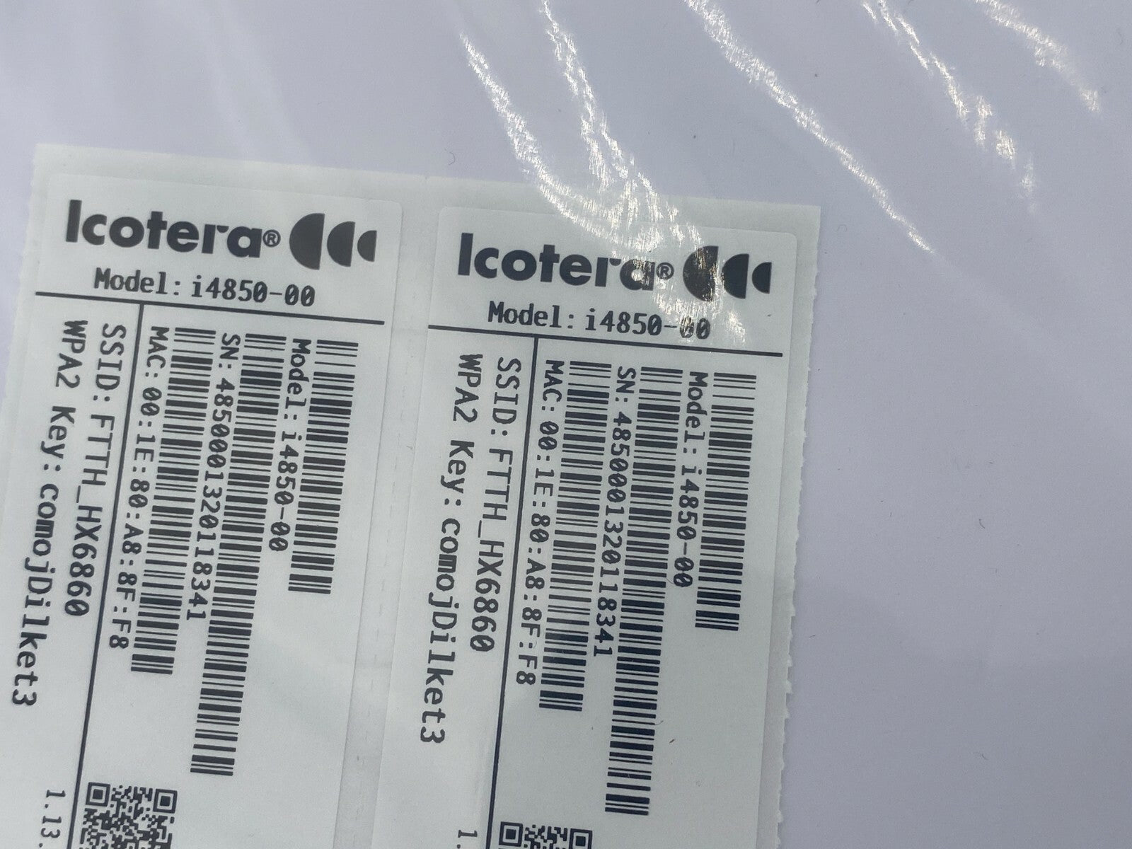 Icotera RESIDENTIAL WI-FI 5 ETHERNET ROUTER - i4850 Series I4850-00