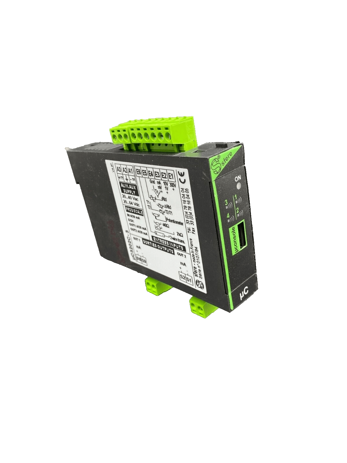 ARDETEM SFERE C3200 µC3202C - 3 CONVERTISSEUR PROGRAMMABLE - KLR Automation