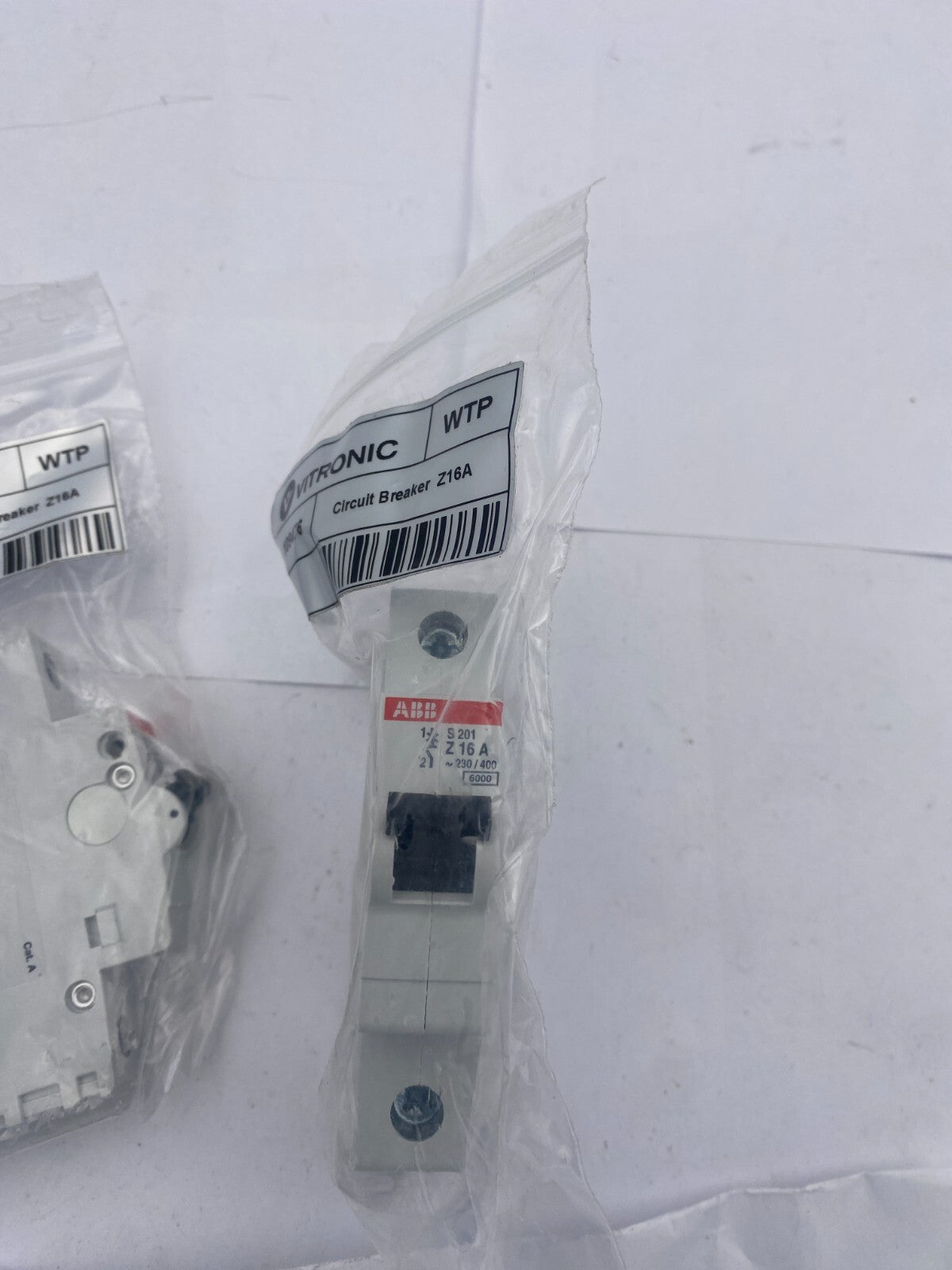 7pc x VITRONIC ABB S201 109476 CIRCUIT BREAKER Z16A