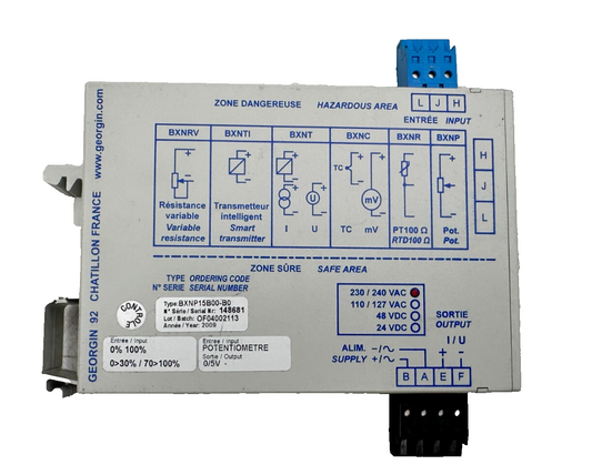 GEORGIN BXNP BXNP15B00-B0 230/240VAC CONVERTISSEUR ISOLE x1pc