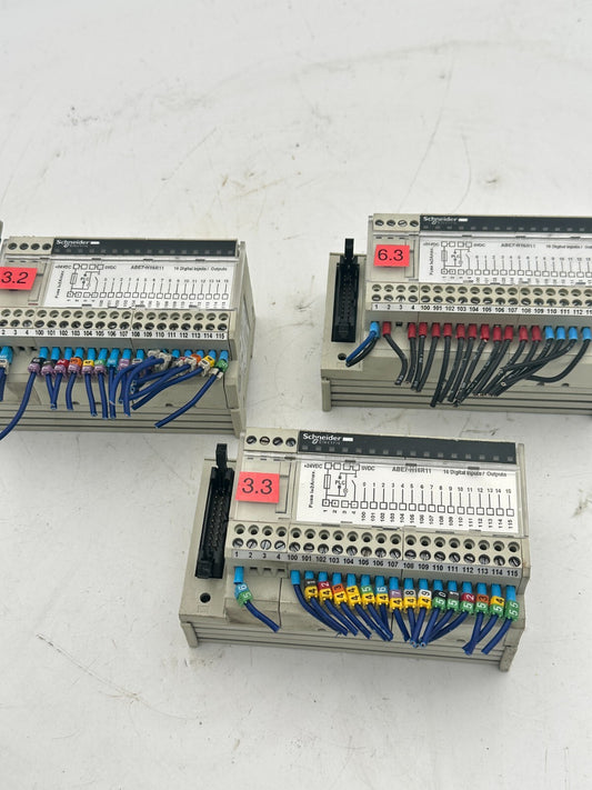 7pc x SCHNEIDER ELECTRIC PASSIVE CONNECTION SUB-BASE ABE7-H16R11 30VDC 1.6 A