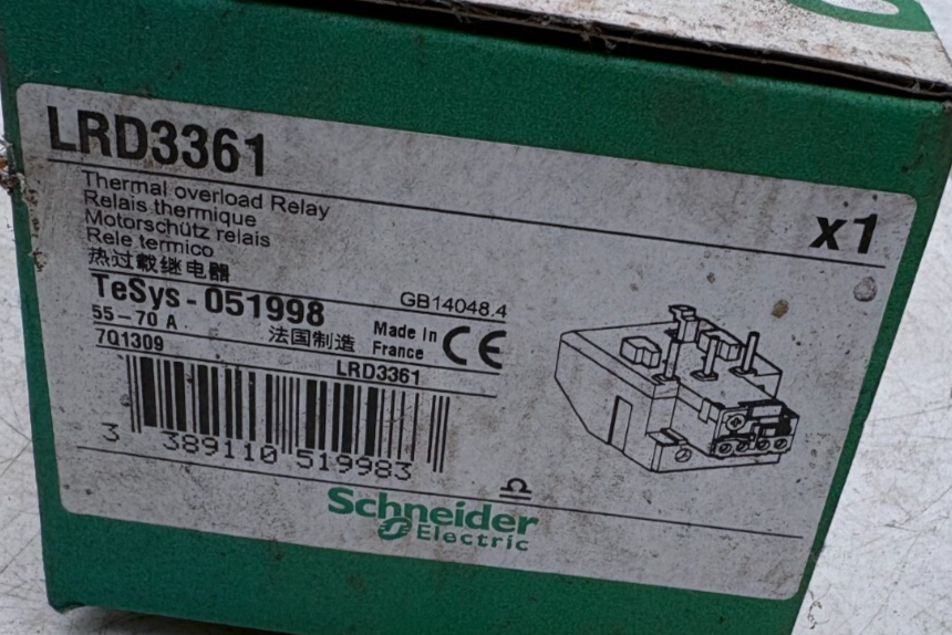 SCHNEIDER ELECTRIC LRD3361 051998 RELAIS THERMIQUE x1