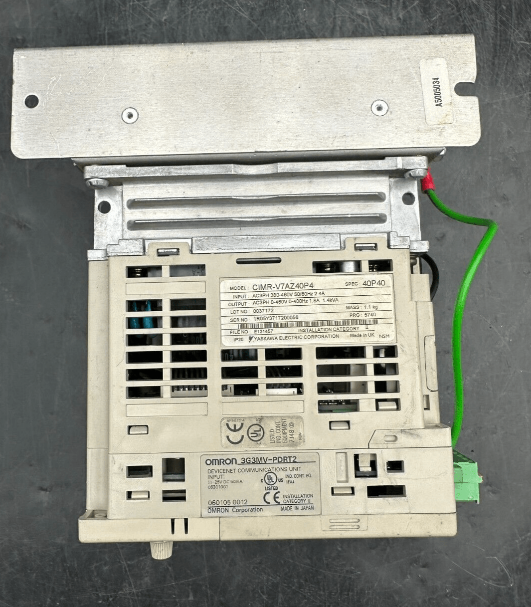 OMRON CIMR - V7AZ40P4 VARISPEED V7 INVERTER DRIVE - KLR Automation