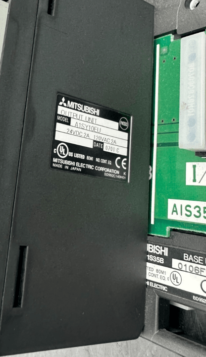 MITSUBIHI A1S61PN + A1SHCPU + A1SX81 + A1SX80 + A1SY80 + A1SY10EU + BASE UNIT - KLR Automation