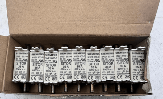 SIEMENS 3NE1803 - 0 SITOR 690 VAC SEMICONDUCTOR FUSE LINK x9pc - KLR Automation