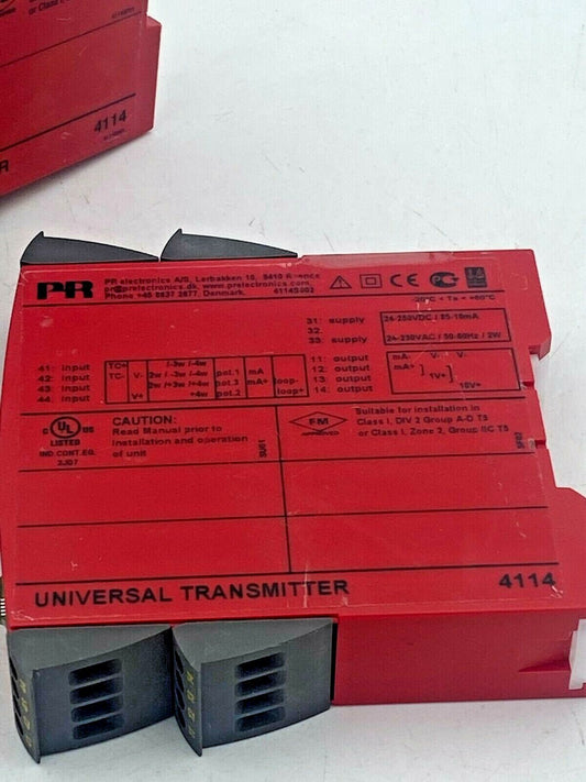 1pc x PR Electronics 4114 Programmable Transmitter - 1 - KLR Automation