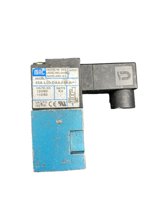 MAC 45A-L00-DAAJ-1KA 120V/60Hz 110V/50Hz 6.4W VALVE SOLEINOID