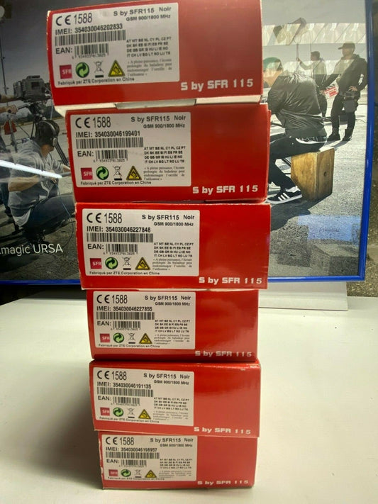 Lot de 6 pc x Alcatel SFR 115 Senior Mobile Phone Old Stock Rare Mobile Phone - KLR Automation