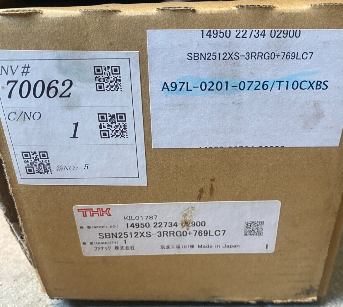 THK SBN2512XS-3RRG0+769LC7 14950 22734 02900 AXE LINEAIRE