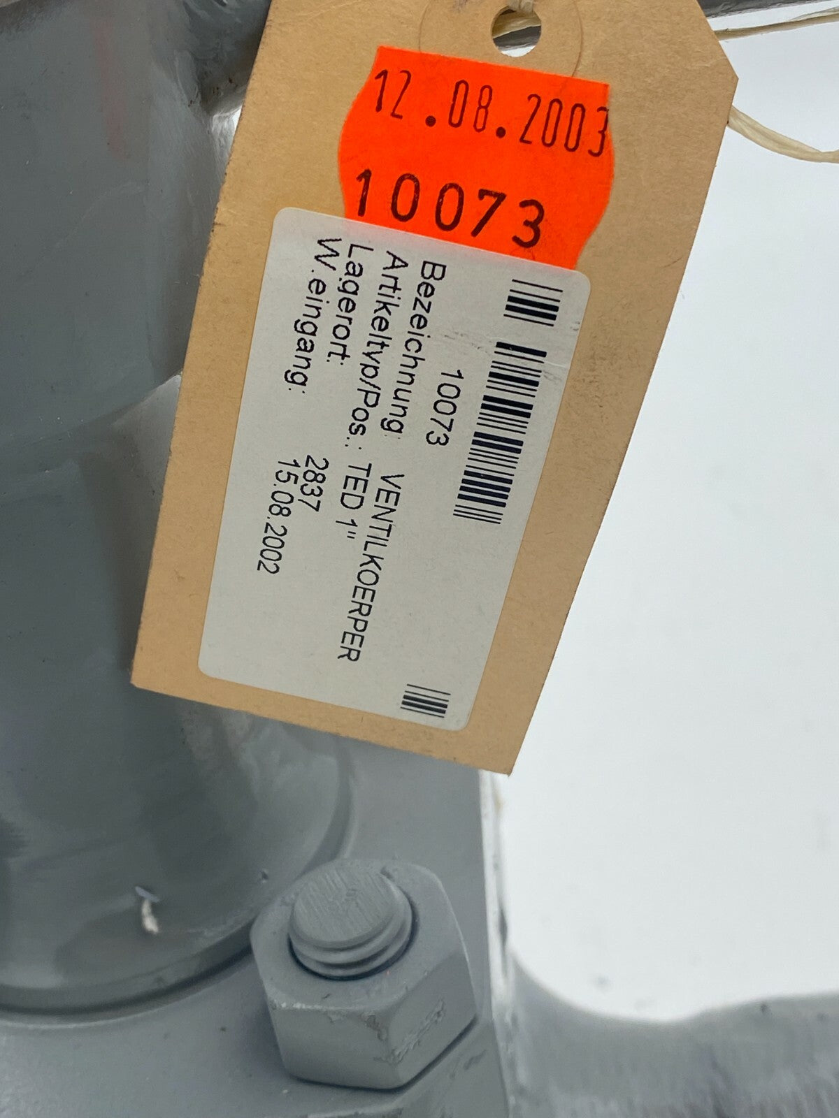 Fisher Controls Body Plug Valve EZ VentilKoerper TED 1"  C5
