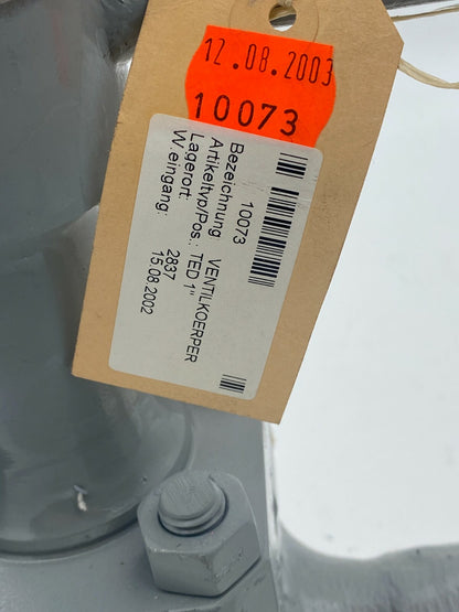 Fisher Controls Body Plug Valve EZ VentilKoerper TED 1"  C5