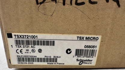 SCHNEIDER ELECTRIC TSX3721001 TSX MICRO + BATTERY PLC BASE UNIT