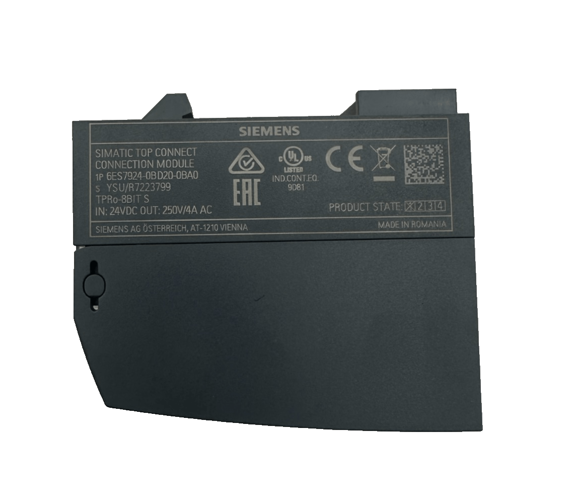 SIEMENS 6ES7924 - 0BD20 - 0BA0 CONNECTION MODULE 24VDC x1pc - KLR Automation
