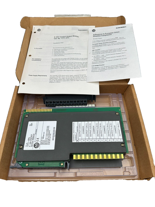 ALLEN-BRADLEY 1771-OYL 0-24V CONTACT OUTPUT MODULE 1771OYL