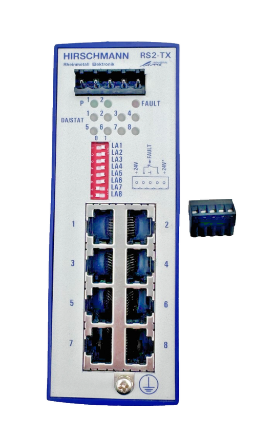 4pc x HIRSCHMANN RS2-TX RAIL SWITCH 24 VDC
