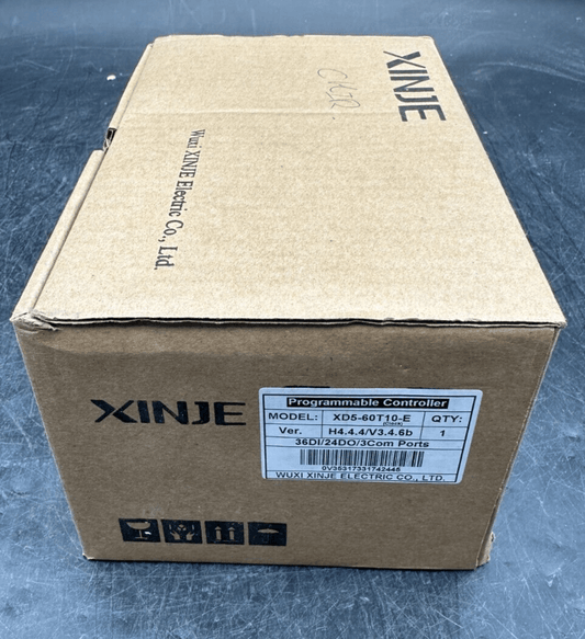 XINJE CAM4 - 60T10 - E VER H4.3.4/V3.4.6B 36DI/24DO/3COM PORTS x1pc - KLR Automation